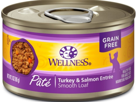 Wellness Complete Health Natural Grain Free Turkey and Salmon Pate Wet Canned Cat Food Online